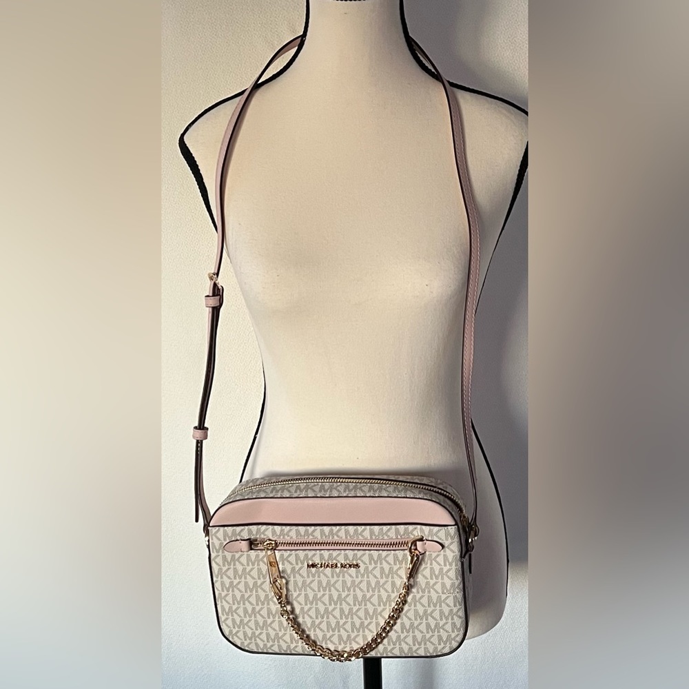 MICHAEL Michael Kors Jet Set‎ Large Logo Crossbody Bag - Picture 4 of 4